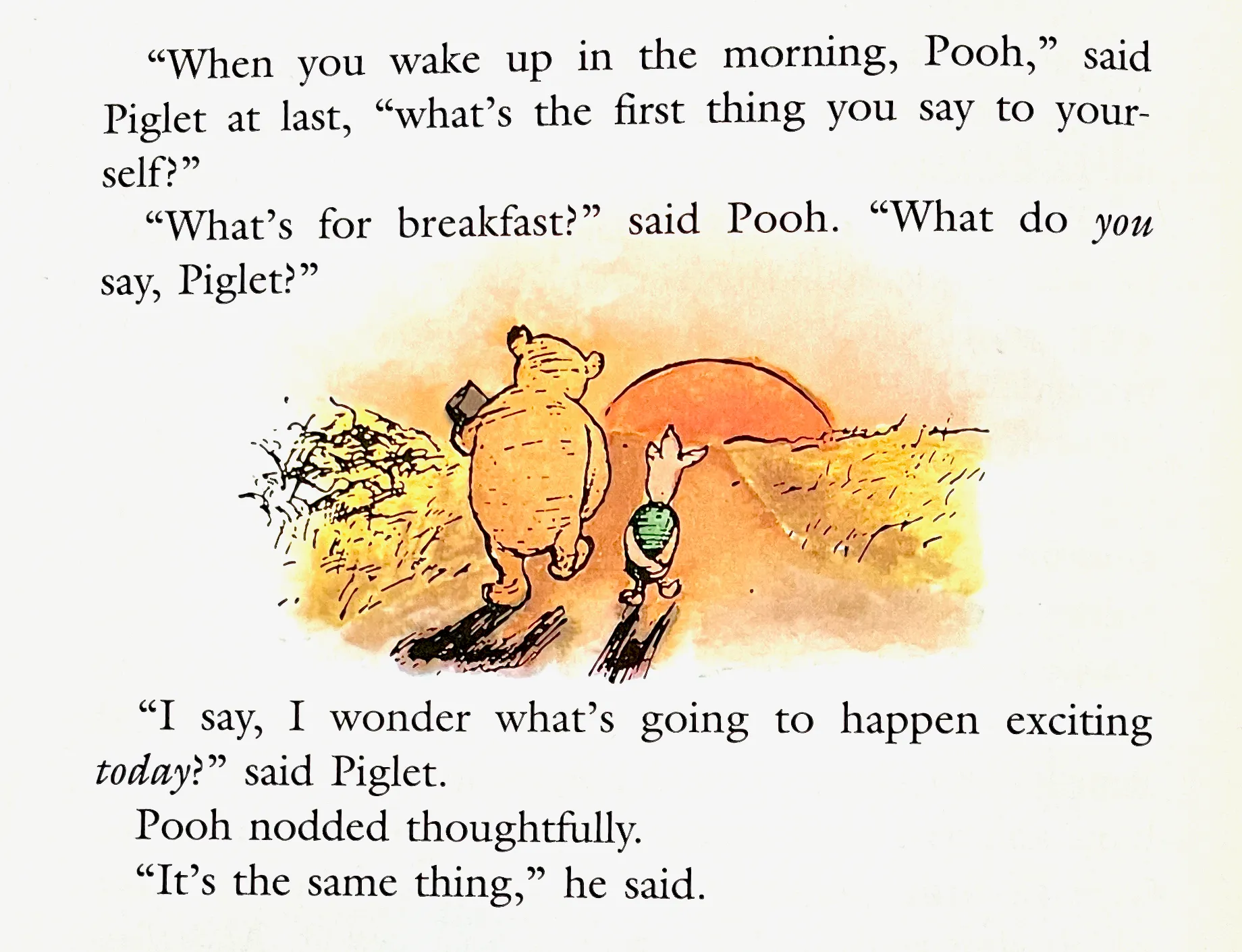 What's for breakfast?